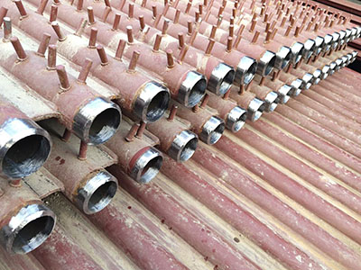 武清区垃圾焚烧发电项目水冷壁磨口、对口焊接